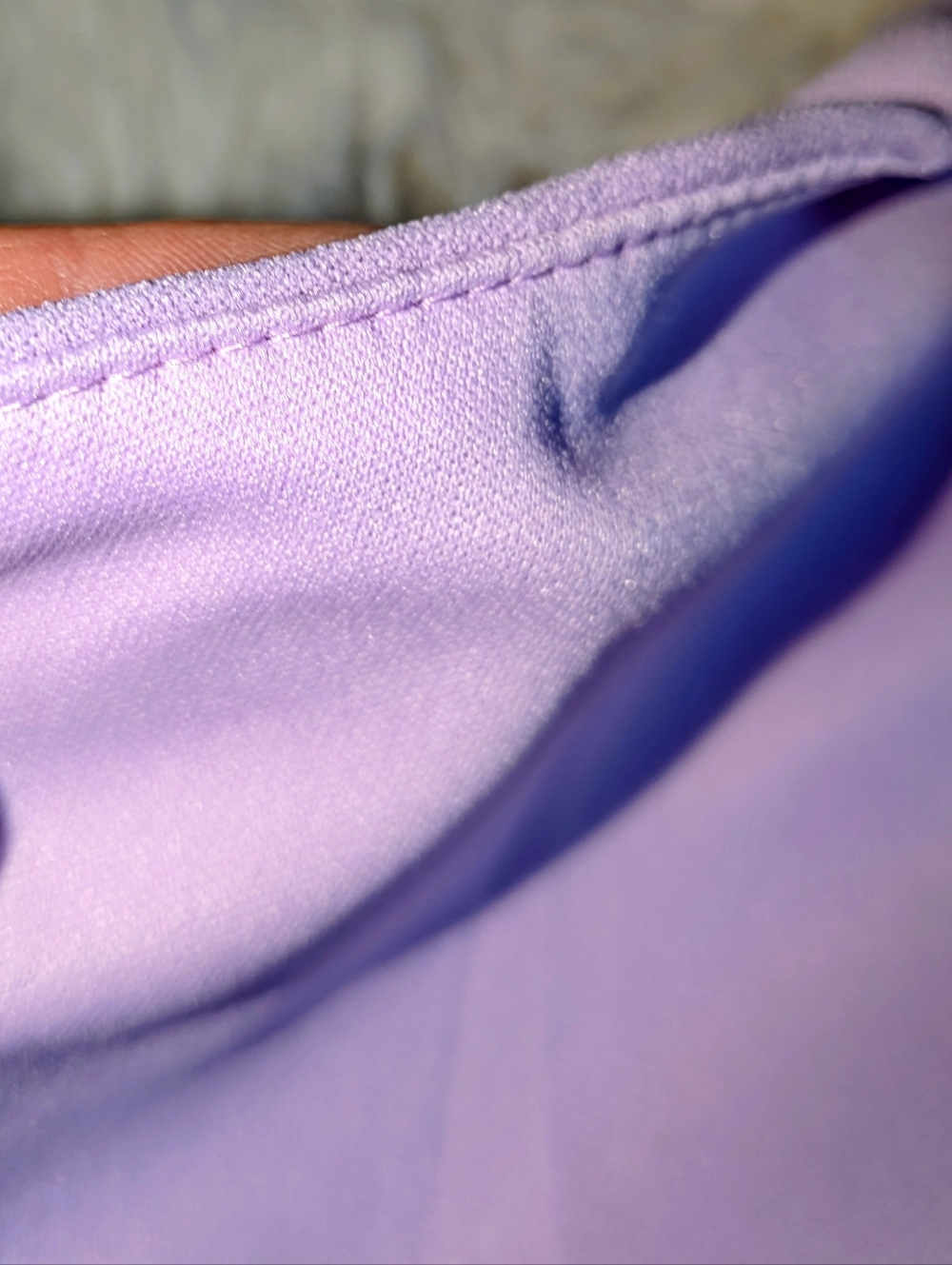 Lilac One-Shoulder/Assymetrical Strap Cutout Jumpsuit XS - Picture 5 of 10